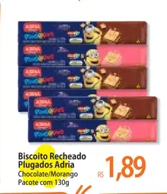 Biscoito Recheado Adria Morango