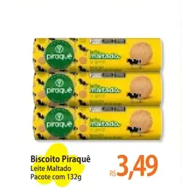 Biscoito Piraquê Leite Maltado