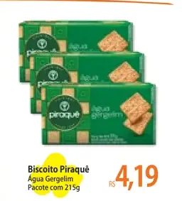 Biscoito Água Piraquê Gergelim