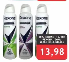 Desodorante aerosol Rexona