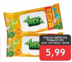 Toalha umedecida Turma do Rex