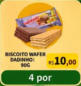 Biscoito Wafer Dadinho
