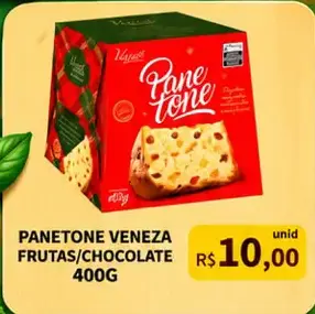 Panetone Veneza Frutas ou Chocolate