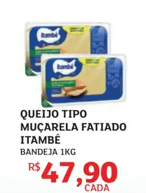 Queijo Itambé Muçarela Fatiado