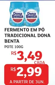 Fermento em pó Dona Benta Tradicional