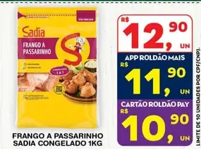 Frango a Passarinho Sadia Congelado