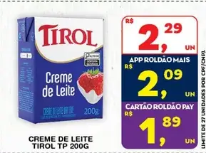 Creme de leite Tirol