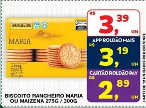 Biscoito Rancheiro Maizena