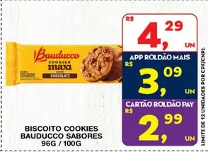Biscoito Cookies Bauducco