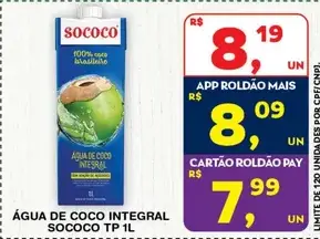 Água de coco Sococo Integral