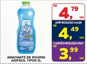 Amaciante de Roupas Agifácil