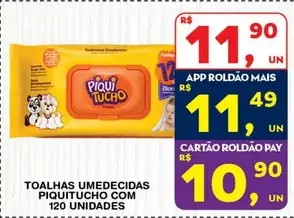 Toalhas umedecidas