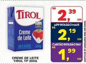 Creme de Leite Tirol