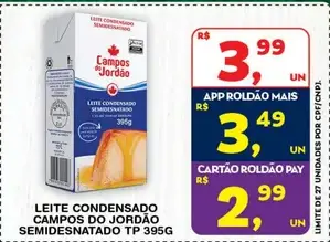Leite condensado Campos do Jordão Semidesnatado