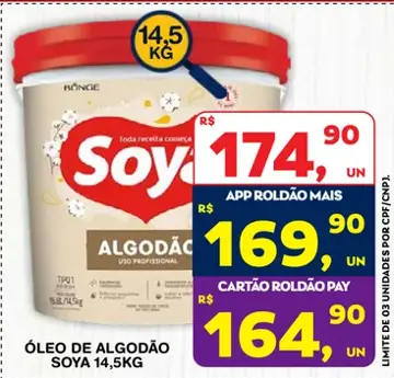 Óleo de Algodão Soya