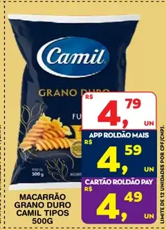 Macarrão Camil Grano Duro