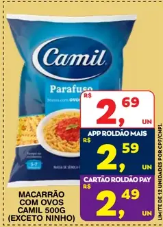 Macarrão Camil Com Ovos
