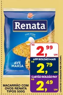 Macarrão Renata Com Ovos