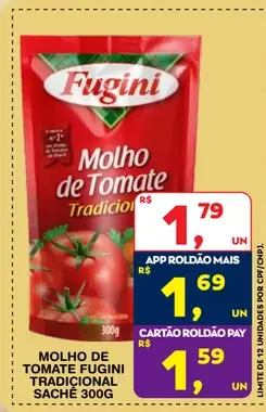 Molho de tomate Fugini Tradicional