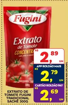 Extrato de tomate Fugini Tradicional