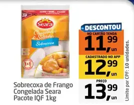 Sobrecoxa de Frango Seara Congelada