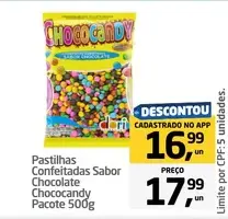 Pastilhas Confeitadas Chococandy Chocolate