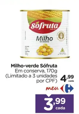 Milho Sófruta Verde