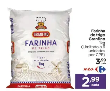 Farinha de trigo Granfino Tipo 1