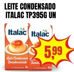 Leite condensado Italac Semidesnatado