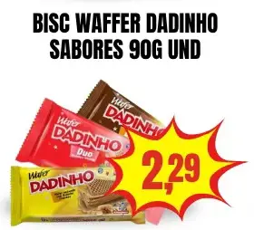 Biscoito Wafer Dadinho