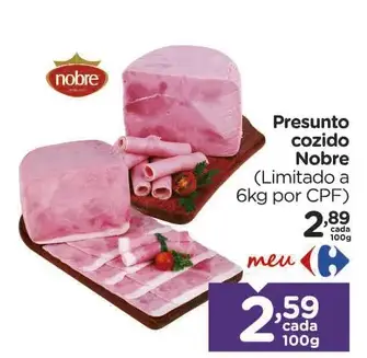 Presunto cozido Nobre
