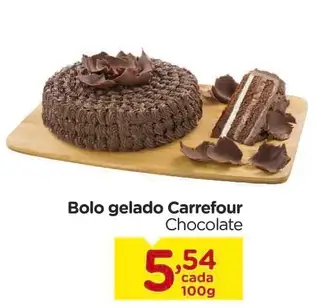 Bolo gelado Carrefour Chocolate