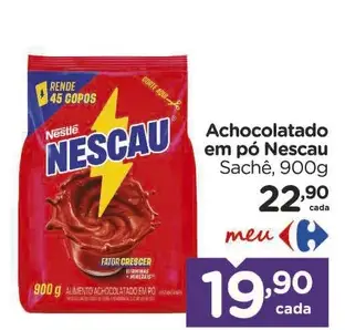 Achocolatado em pó Nescau