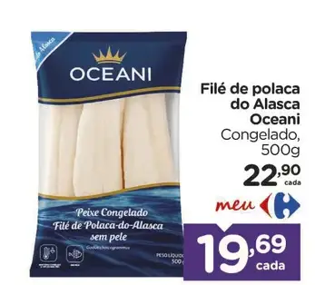 Filé de Polaca do Alasca Oceani Congelado