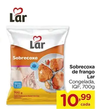 Sobrecoxa de Frango Lar Congelada, IQF