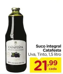 Suco integral Catafesta Uva Tinto