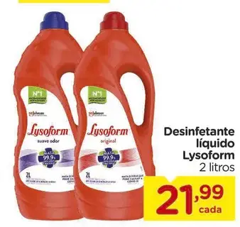Desinfetante líquido Lysoform Suave odor