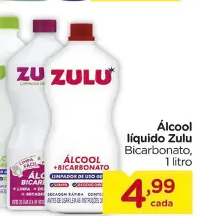 Álcool líquido Zulu Bicarbonato