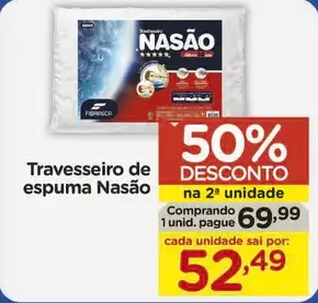 Travesseiro Nasão De espuma