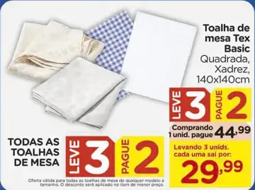 Toalha de mesa Tex Basic Quadrada, Xadrez