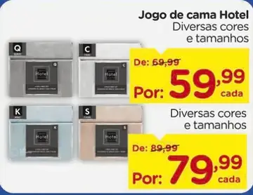 Jogo de cama Hotel King