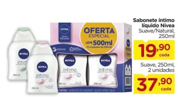 Sabonete íntimo líquido Nivea Suave