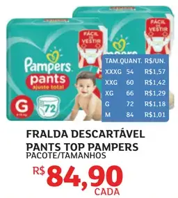 Fralda descartável Pampers Pants XG