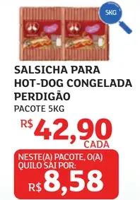 Salsicha Perdigão Para hot-dog