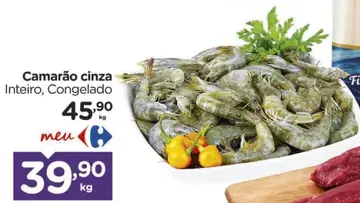 Camarão cinza Inteiro, Congelado