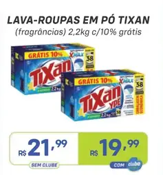 Lava-roupas em pó Tixan