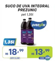 Suco de Uva Prezunic Integral