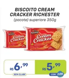 Biscoito Cream Cracker Richester