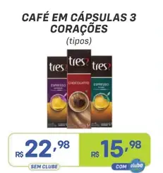 Café em cápsulas 3 Corações Chocolatto