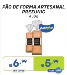 Pão de Forma Prezunic Artesanal
